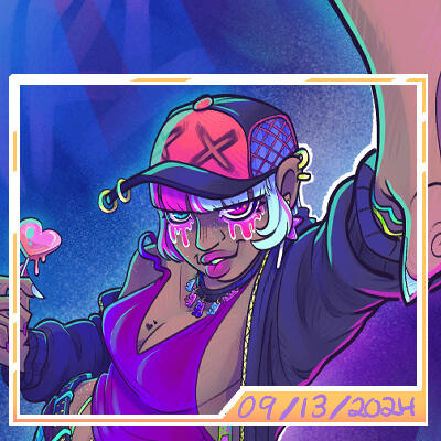 Neon lollipop